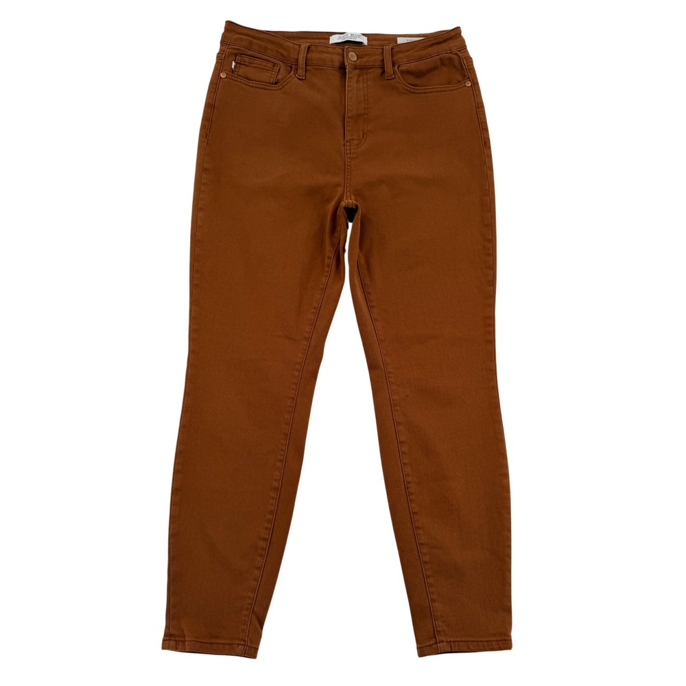 Judy Blue Slim Fit Jeans Rust Brown High Rise Slim Fit JB88105 BR 11/30 Womens